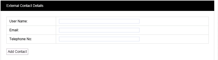 Figure 11 Create External Contacts 2