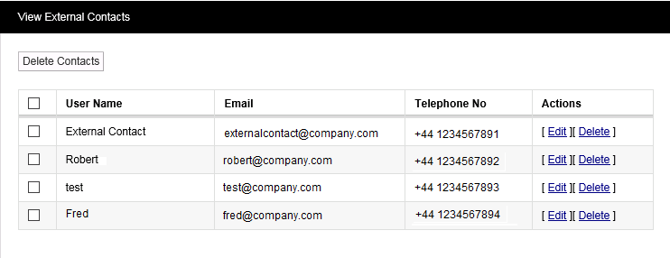 Figure 13 Edit or View External Contacts2