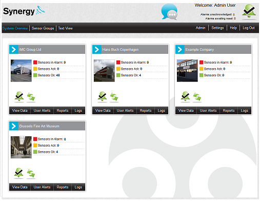 System Overview Alarms All OK 50%