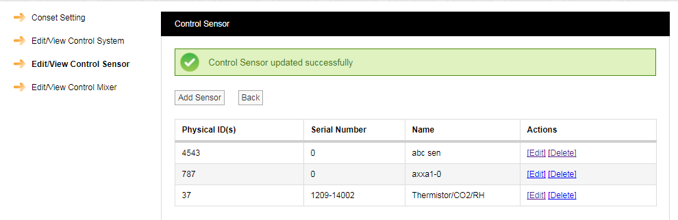 Conset Control Sensor Updated Confirm