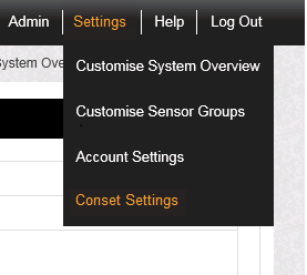 Conset Start Drop Down Menu2