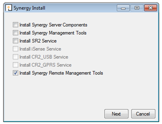 Synergy Install Remote