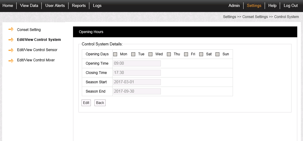 Conset Edit Control Settings 1