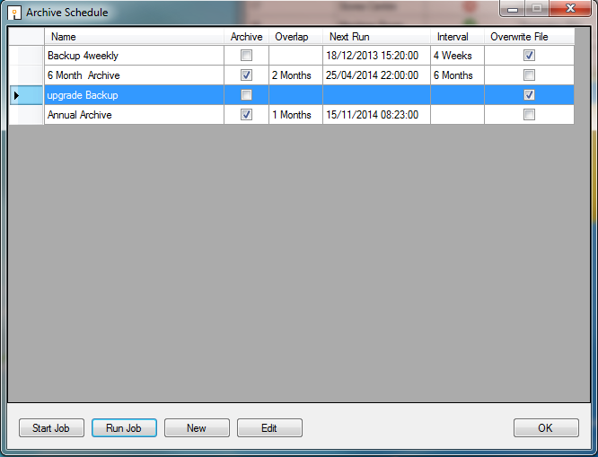 Archive Archice Schedule 2