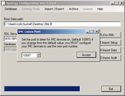 IMC Listen Port