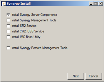 Synergy Install Installation