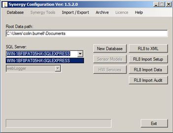 Synergy Configuration Ver Winodw 6