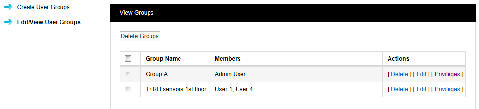 Delete User Group