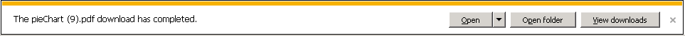 Pie Chart Download Completed