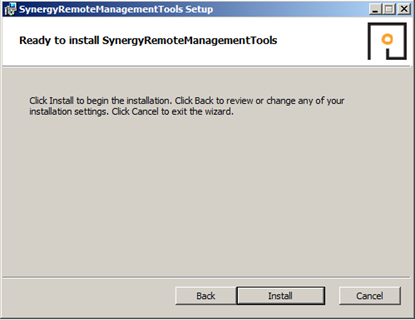 Synergy Remote Management Tools Setup Ready