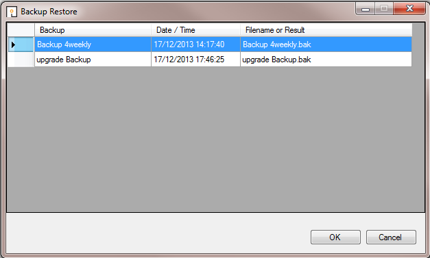 Archive Backup Restore
