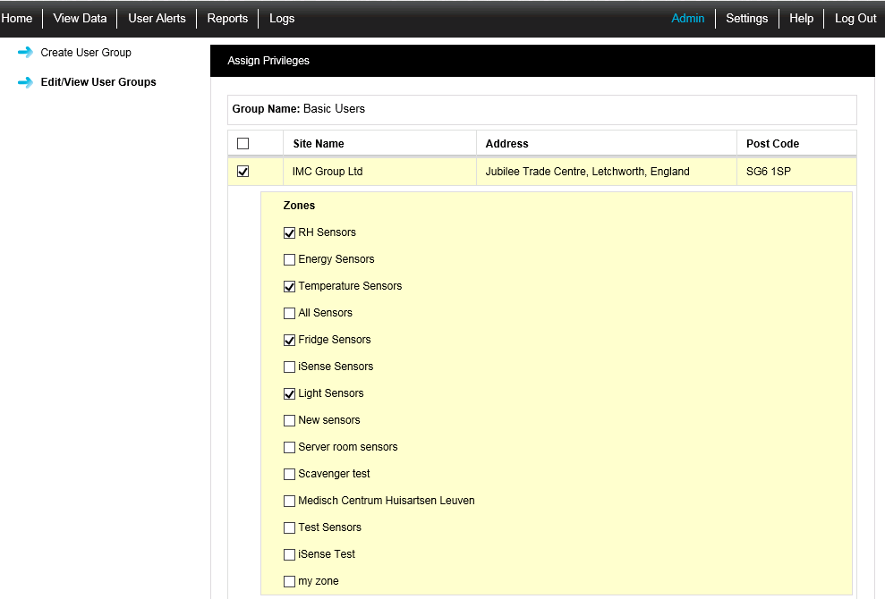 User Group Priviledges Expanded